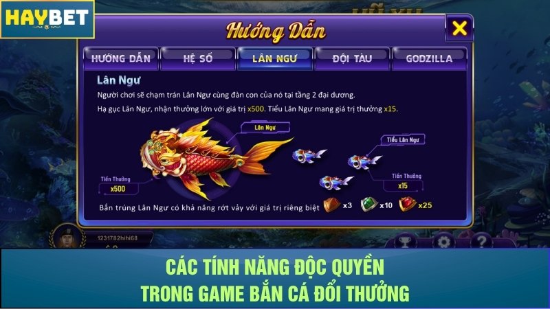 Các tính năng độc quyền trong game bắn cá đổi thưởng Các tính năng độc quyền trong game bắn cá đổi thưởng