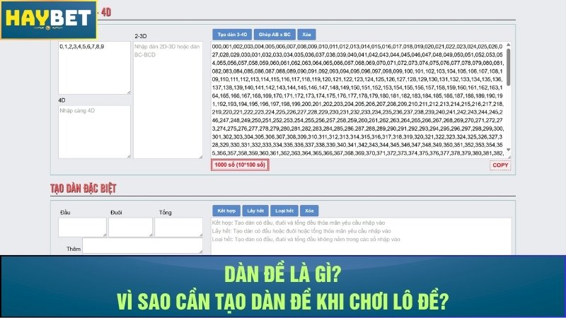 Dàn đề là gì? Vì sao cần tạo dàn đề khi chơi lô đề? Dàn đề là gì? Vì sao cần tạo dàn đề khi chơi lô đề?