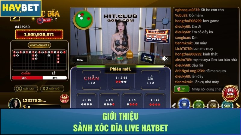 Giới thiệu sảnh xóc đĩa live Haybet Giới thiệu sảnh xóc đĩa live Haybet