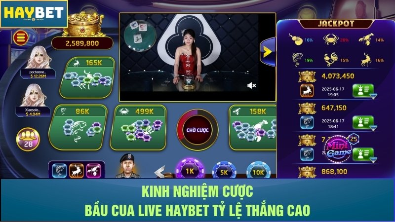 Kinh nghiệm cược bầu cua live Haybet tỷ lệ thắng cao Kinh nghiệm cược bầu cua live Haybet tỷ lệ thắng cao